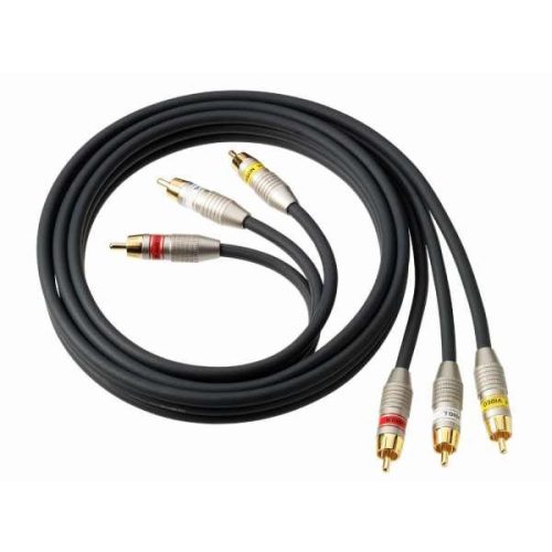 Thomson KHC010 3RCA --> 3RCA Hi-Fi komponens kábel 1,5m GOLD