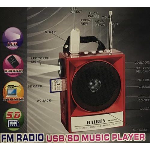 MP3 MINI-SPEAKER KR-2552UAT FM RADIO