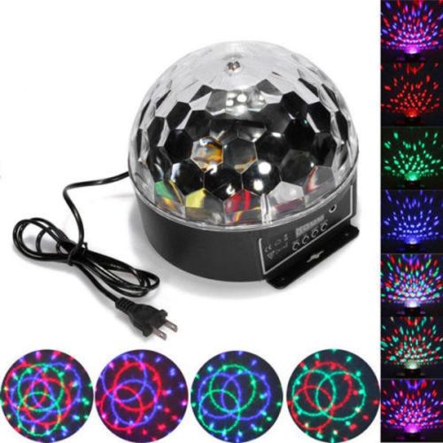 LUXRAY LED Remote Control Music Magic Ball Effect Disco DJ Light with MP3 Function