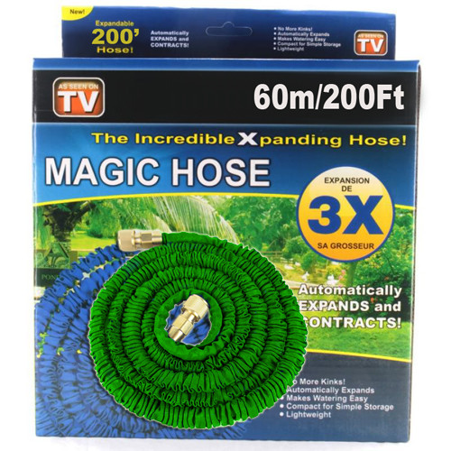 Magic hose - rugalmas kihúzható locsolócső 60m