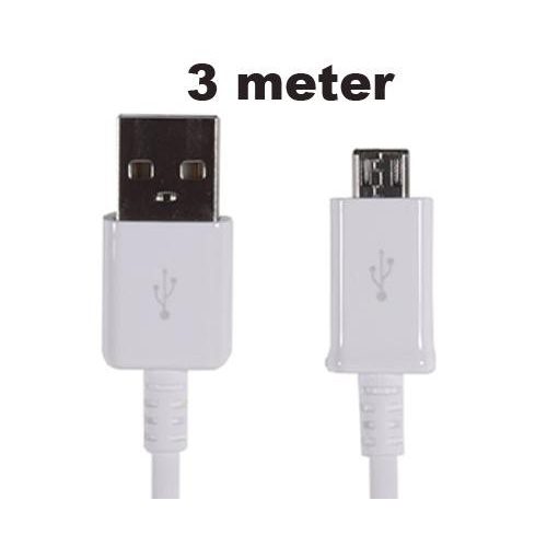 MICRO USB Cable 3 Méter fehér REF:11786